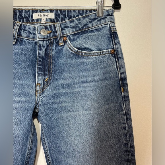 RE/DONE Jeans Women’s Size 26 70s Cigarette Straight Jeans in Destroyed Mar - Picture 5 of 12